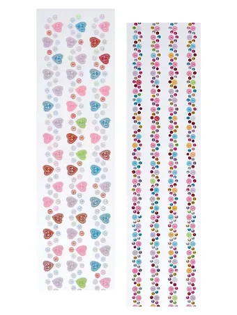 Набор Стразы-полоски Пестрые (7*35)+Стразы-полоски Яркие (7*35)