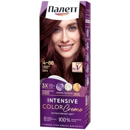 Крем-краска для волос Палетт Интенсивный цвет 4-88, RF3 Красный гранат 110 мл