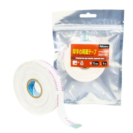 Лента клейкая Nitto двусторонняя GH5110H 15мм х 4м белая