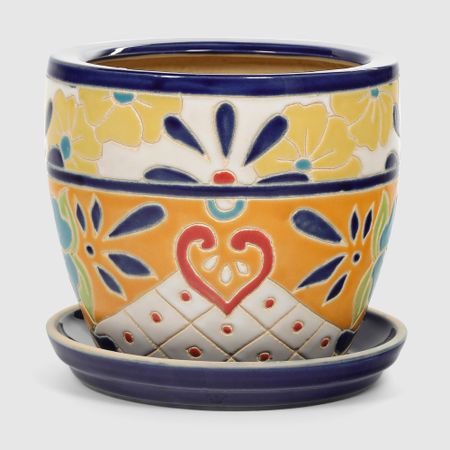 Горшок для цветов с поддоном Viet Thanh Мексиканский стиль d16 андрей вячеславович жуков мексиканский палеоконтакт летательные аппараты древних пришельцев