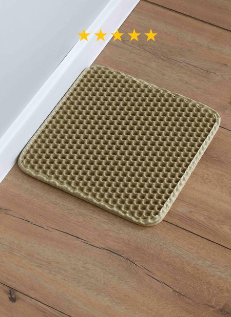 Для дома PETSHOP Коврик под миску или лоток, 30х30 см (темный беж)