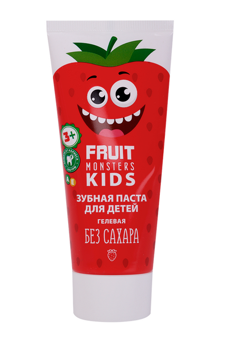 З/паста Fruit monsters kids Мегамонстры Клубника, 60 г