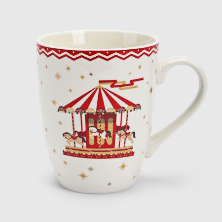 Кружка White rabbit ny deer Carousel 330 мл, 12x8,4x10,5 см