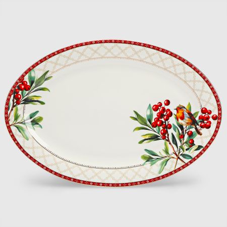 Блюдо овальное White rabbit ny Rowan 35,5x24,5x2,5 см