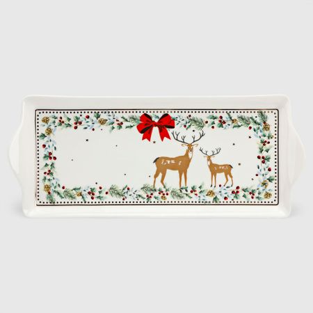 Блюдо White rabbit ny deer прямоугольное 34х14 см