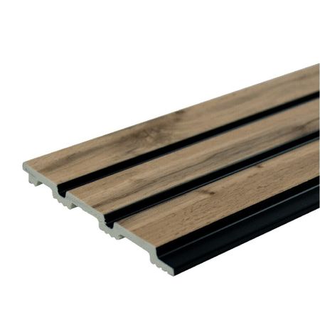 Панель декоративная из экополимера 120х3000х10 мм золотой бук 0,36 кв.м