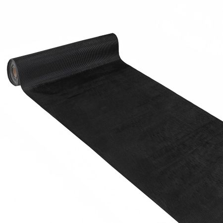 Коврик-дорожка грязезащитный Импортэкс Рифленка 120х0,2 см противоскользящий черный