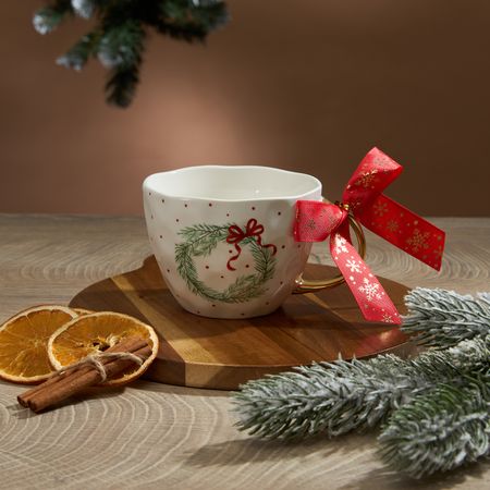 Кружка Рождественский венок/Christmas Wreath II рождественский проектор снежинок generic