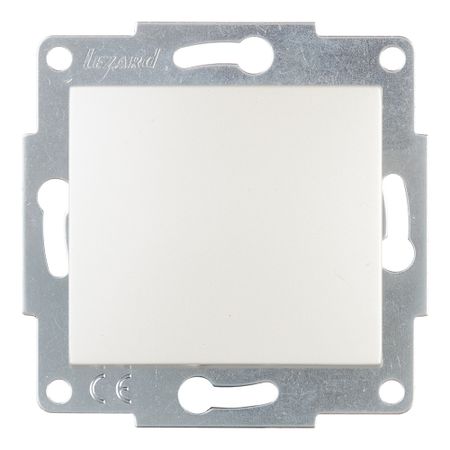 Выключатель Lezard Karina одноклавишный встраиваемый жемчужно-белый (707-3088-100)