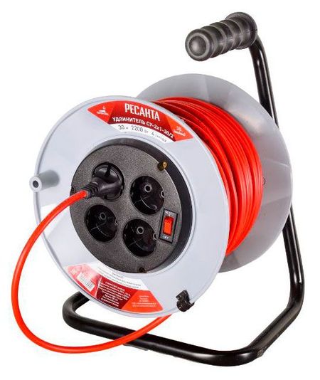 Удлинитель силовой Ресанта СУ-2х1-30/2