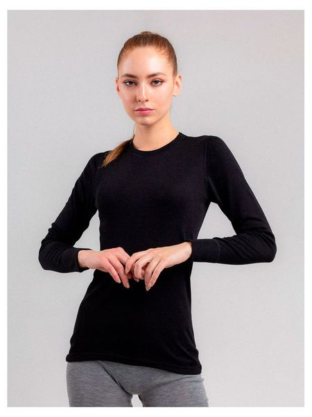 Термофутболка женская Montida с длинными рукавами черный, р. 54