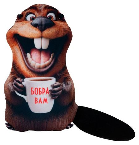 Игрушка-антистресс ONE TWO FUN Бобр, 30 см