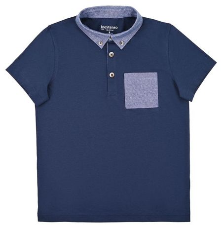 Футболка поло для мальчика InExtenso с коротким рукавом синяя