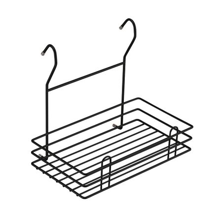 Полка на рейлинг одинарная 280х190х250 мм черный матовый (LE 520 BL) полка для рейлинга для бумажного полотенца 300х210х110мм матовый