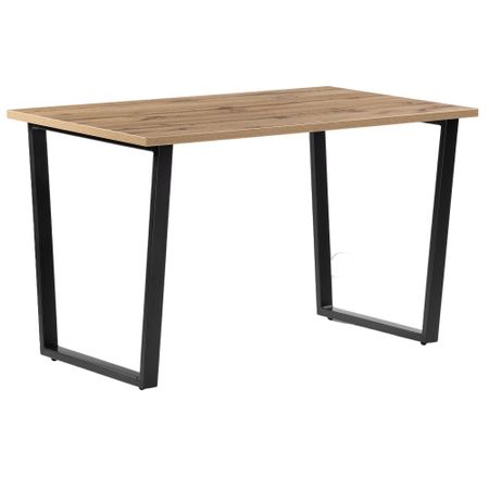 Стол кухонный прямоугольный 1,4х0,8 м дуб вотан/черный Лота Лофт (489611)