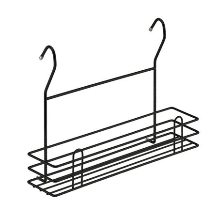 Полка на рейлинг для специй 350х105х250 мм черный матовый (LE 530 BL) деревянный контейнер для специй