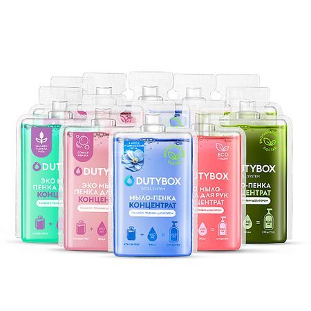 Мыло жидкое DUTYBOX Концентрат жидкого мыла пенки для рук и тела  5 ароматов, сменные блоки для пенного дозатора сменные сердечники для маркеров koqzm 10 шт