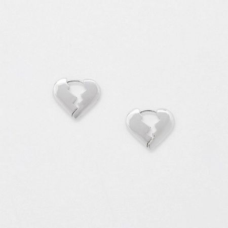 Серьги PABUR Cерьги BROKEN HEART viva la vika piercing lab лабрет plain broken heart stud earring