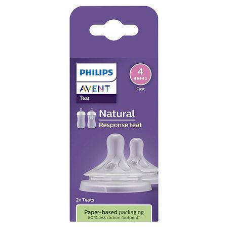 Соска PHILIPS Силиконовая соска Natural Response, скорость потока 4 соска пустышка силиконовая ортодонтическая с футляром 6 18 мес ultra air philips avent 2шт scf080 18