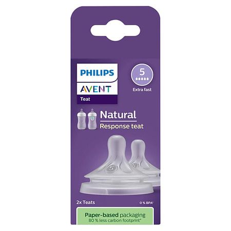 Соска PHILIPS Силиконовая соска Natural Response, скорость потока 5 соска пустышка силиконовая ортодонтическая с футляром 6 18 мес ultra air philips avent 2шт scf080 18