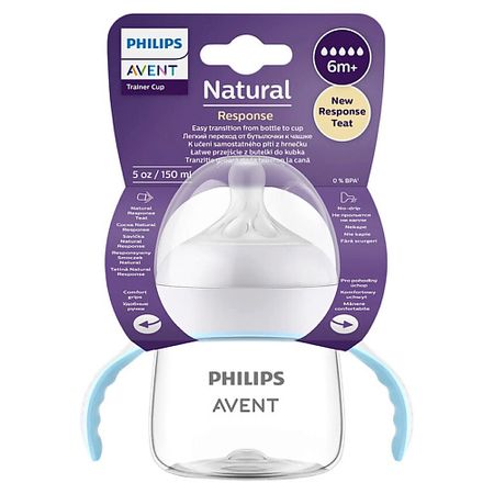 Бутылочка для детей PHILIPS Бутылочка для кормления Natural Response, с 6 месяцев moonbiffy бумажный баннер 6 месяцев
