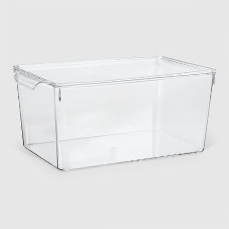 Органайзер для холодильника Baroness Home с крышкой прозрачный 32,5х20х14,5 см