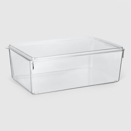 Органайзер для холодильника Baroness Home с крышкой прозрачный 32,5х20х10,5 см