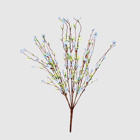 Букет мелкой сакуры Конэко-О искусственный, голубой 55 см