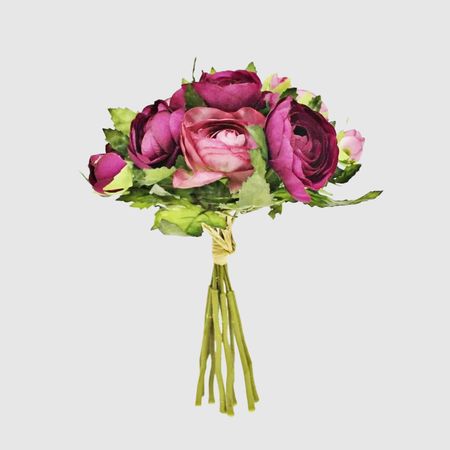 Букет ранункулюсов Конэко-О искусственный, розовый 23 см