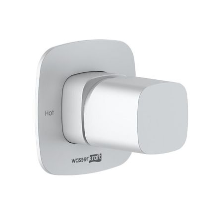 Смеситель для душа встраиваемый WasserKraft Saale однорычажный с переключателем без лейки белый (9551)