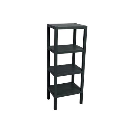 Полка модульная Baroness Home четырёхъярусная, чёрная 38х29х100 см