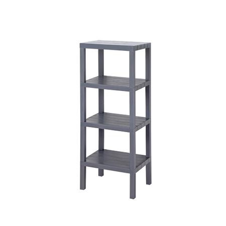 Полка модульная Baroness Home четырёхъярусная, серая 38х29х100 см