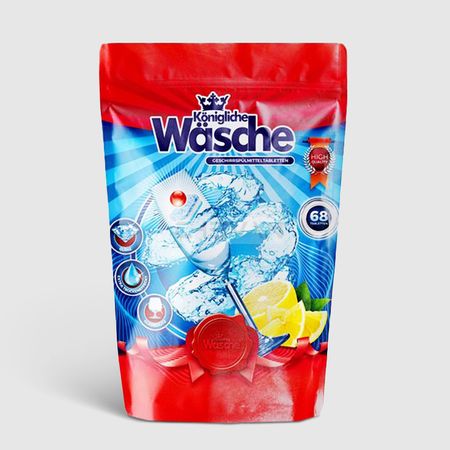 Таблетки Konigliche Wasche 5в1 для посудомоечной машины, 68 шт