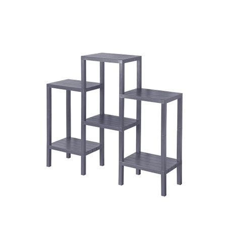 Полка модульная Baroness Home шестиярусная, серая 108х29х100 см