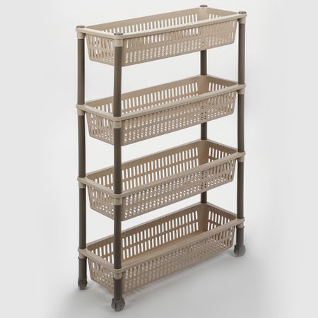 Полка Follow me Nostalgia на колёсах, узкая 39,5х19,5х83 см в ассортименте