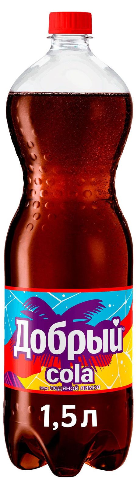 Напиток газированный Добрый Cola Ледяной лимон, 1,5 л