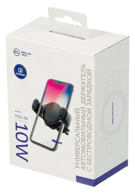 Держатель автомобильный Red Line HOL-06 черный 3d стикеры на телефон планшет ноутбук котики 2