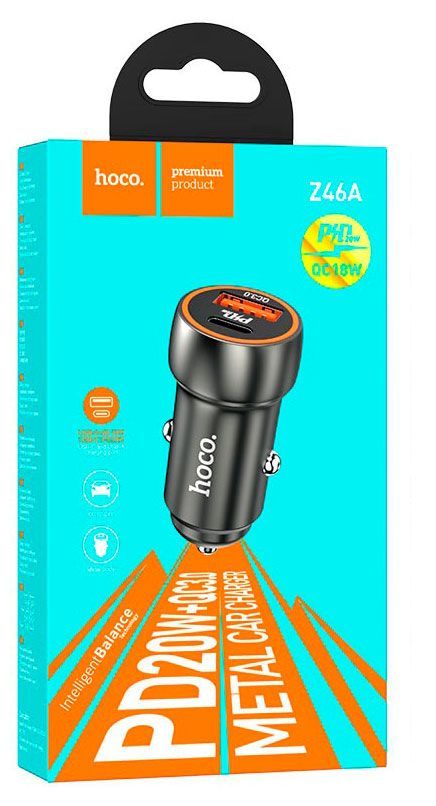 Зарядное устройство для автомобиля Hoco Z46A