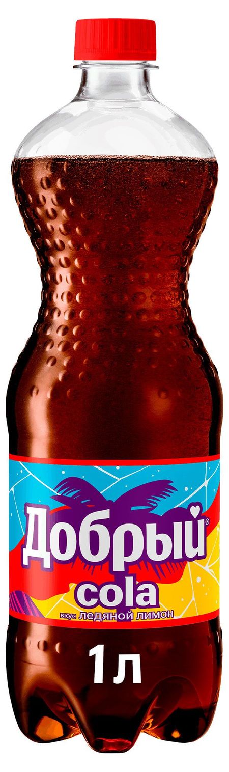 Напиток газированный Добрый Cola Ледяной лимон, 1 л