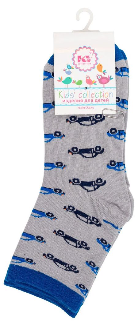 Носки детские Красная Ветка с машинами синие, р. 14-16