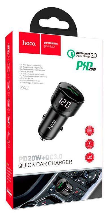 Зарядное устройство в прикуриватель Hoco Z42