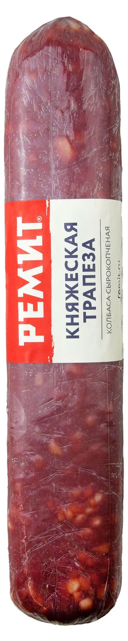Колбаса сырокопченая Ремит Княжеская Трапеза, ~ 0,8 кг