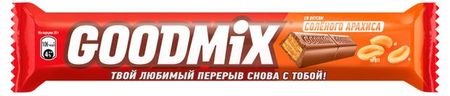Батончик Goodmix со вкусом соленого арахиса, 40 г