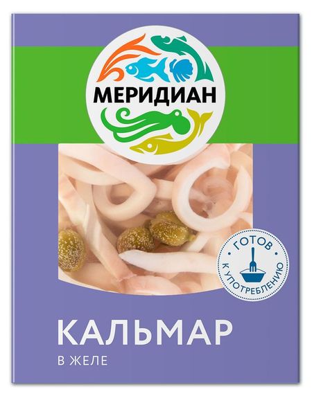 Кальмар Меридиан с лимоном в желе, 200 г
