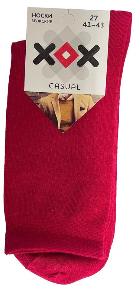 Носки мужские ХОХ Х-3R15 красные, р.27