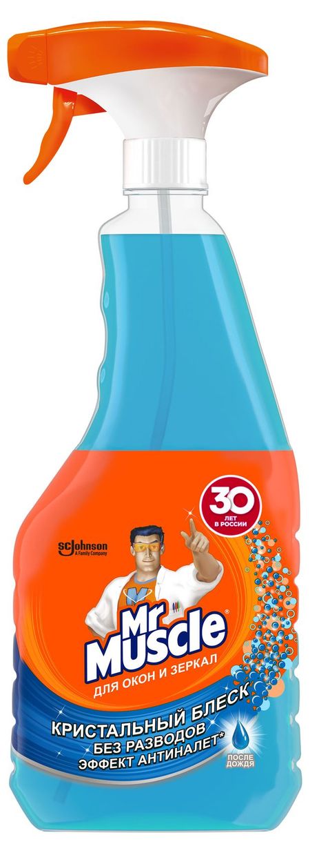 Средство для стекол и зеркал Mr. Muscle После дождя, 530 мл