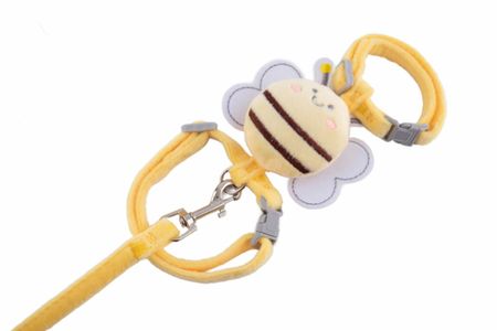 Ошейники, шлейки WOGY Набор для кошек из поводка и шлейки с пчелкой, в ассортименте (69 г)