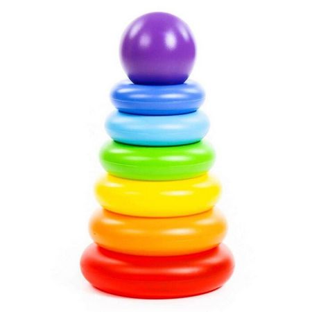 Пирамидка Полесье Колечко-шар 8 элементов 240 мм константин георгиевич паустовский ное колечко сказки рассказы