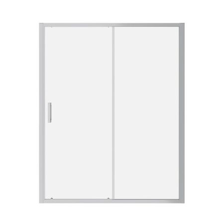 Душевая дверь Ulitka Safari стекло прозрачное 170х195 см профиль хром 6 мм раздвижная (74104458)