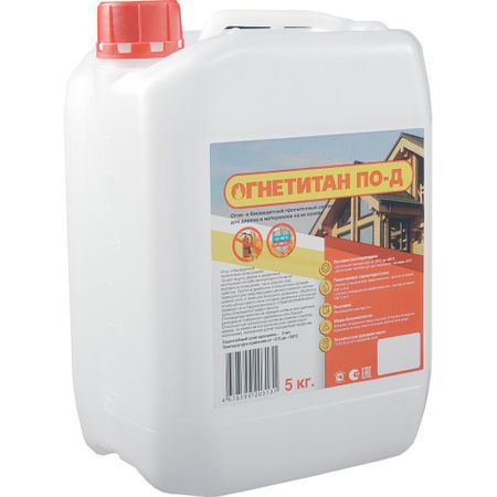 Антисептик Огнетитан ПО-Д огнебиозащитный I и II группа розовый 5 кг